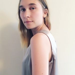 Silk tank top blouse